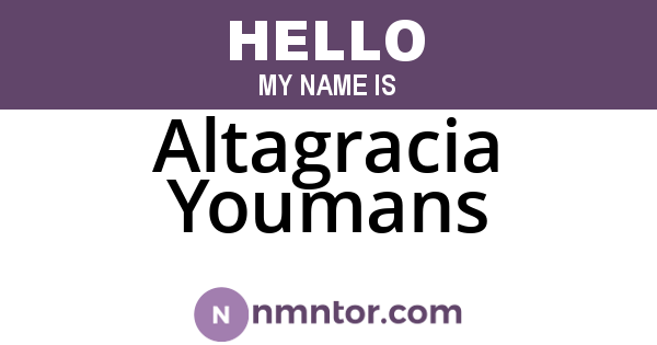 Altagracia Youmans