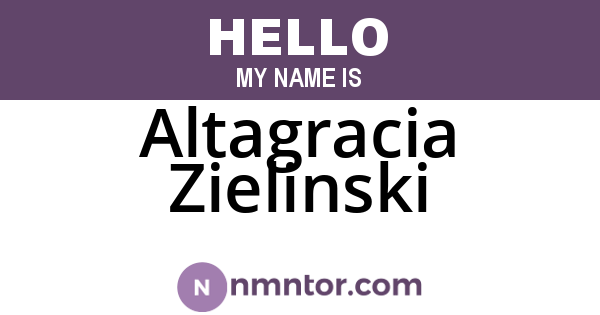 Altagracia Zielinski