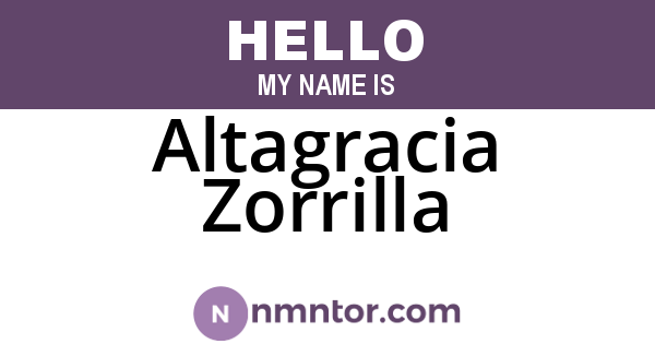 Altagracia Zorrilla