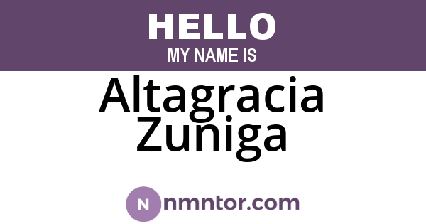 Altagracia Zuniga