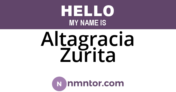 Altagracia Zurita