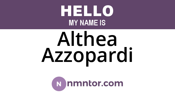 Althea Azzopardi