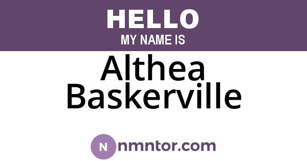 Althea Baskerville