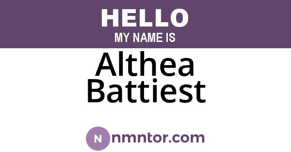 Althea Battiest