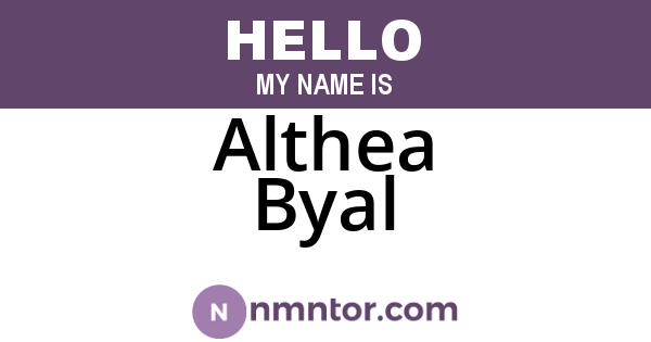 Althea Byal