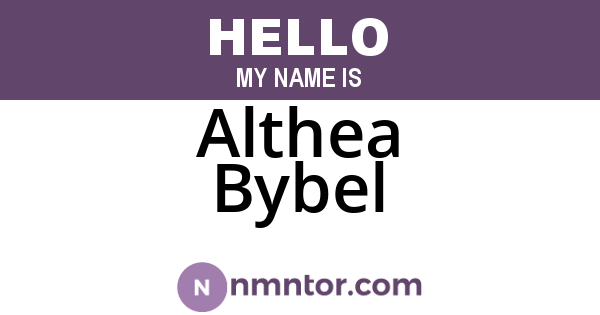 Althea Bybel