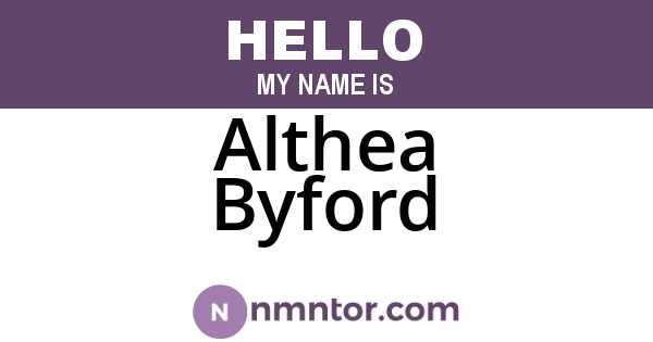 Althea Byford