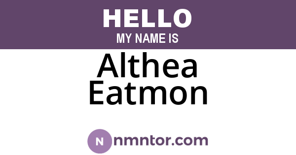 Althea Eatmon