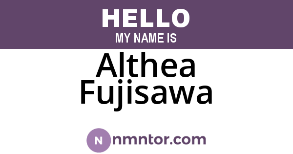 Althea Fujisawa
