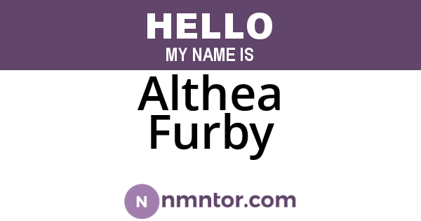 Althea Furby