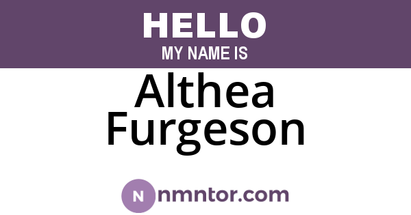 Althea Furgeson
