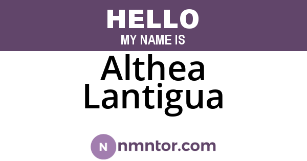 Althea Lantigua