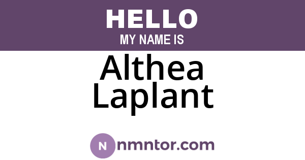 Althea Laplant