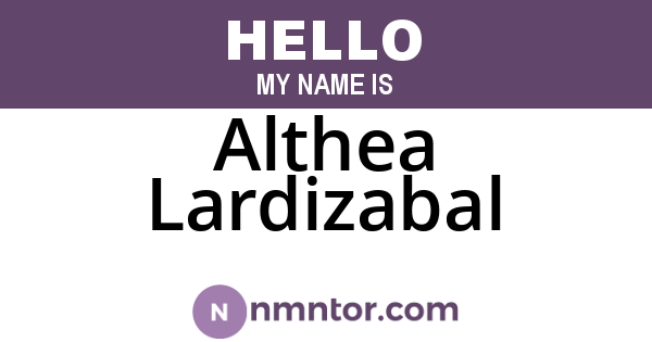 Althea Lardizabal
