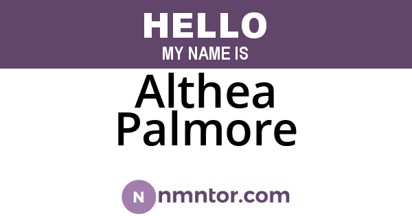 Althea Palmore
