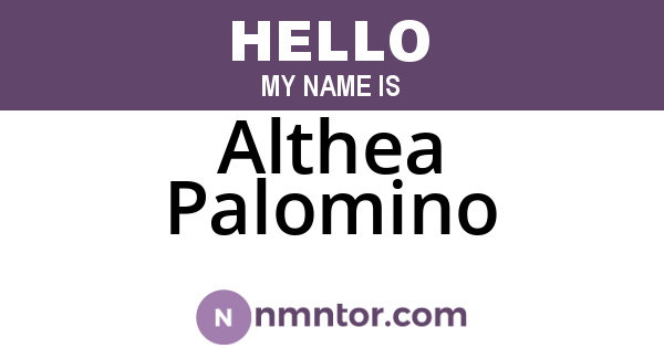 Althea Palomino