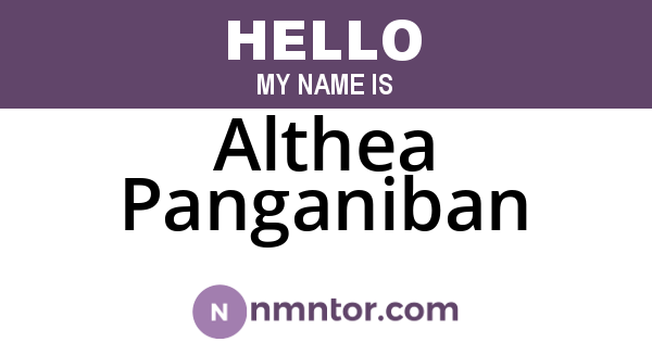 Althea Panganiban