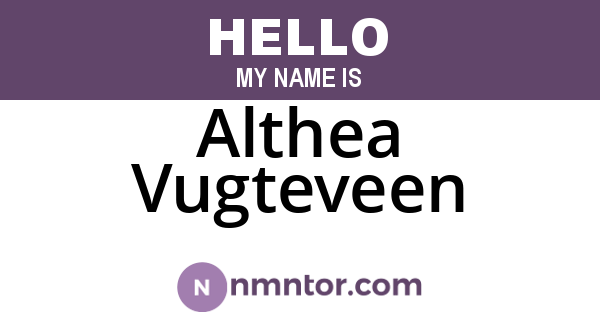 Althea Vugteveen