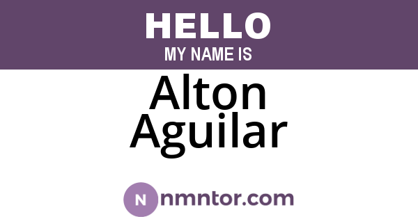 Alton Aguilar