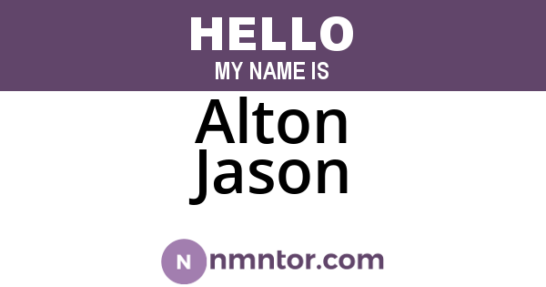 Alton Jason