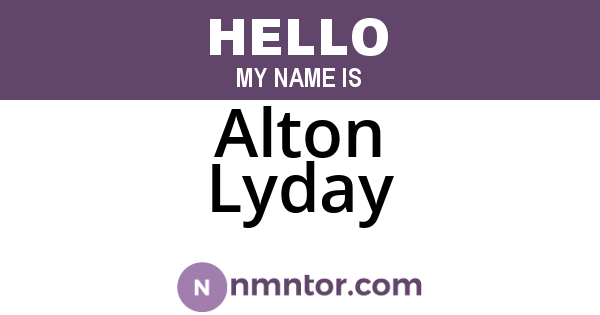 Alton Lyday