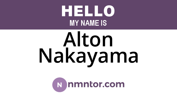 Alton Nakayama