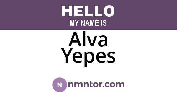 Alva Yepes