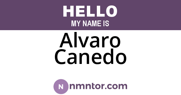 Alvaro Canedo