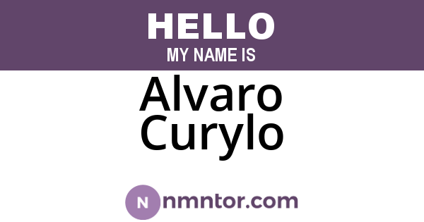 Alvaro Curylo