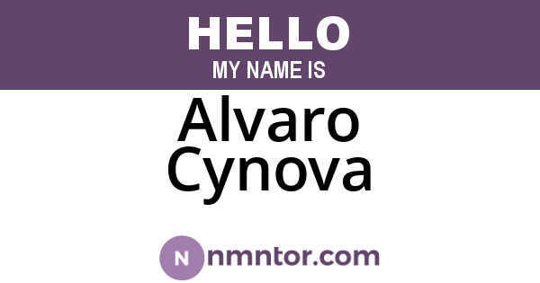 Alvaro Cynova