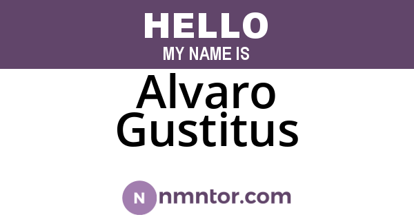 Alvaro Gustitus