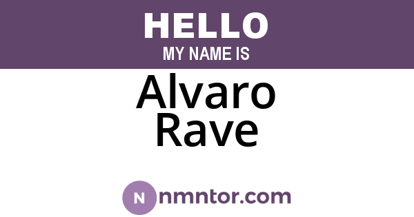 Alvaro Rave