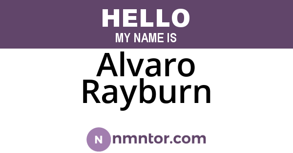 Alvaro Rayburn