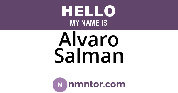 Alvaro Salman