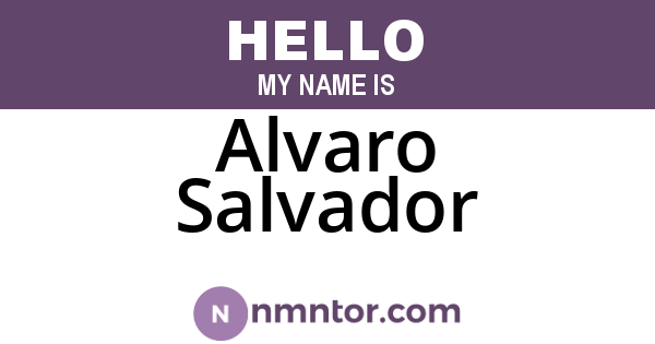 Alvaro Salvador