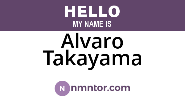 Alvaro Takayama
