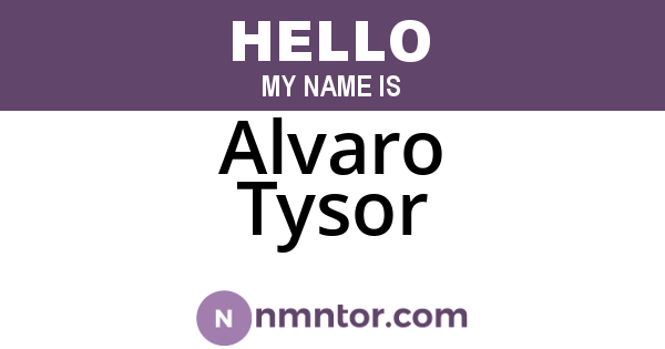 Alvaro Tysor