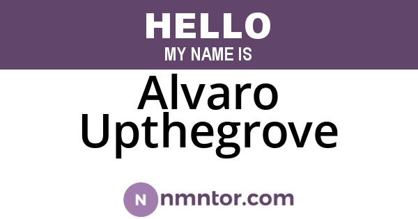 Alvaro Upthegrove