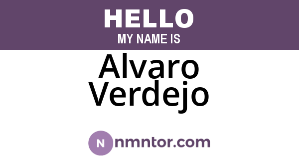 Alvaro Verdejo