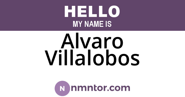 Alvaro Villalobos