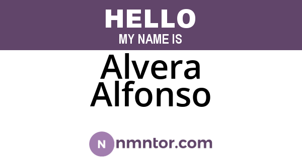 Alvera Alfonso