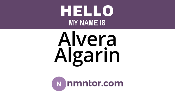 Alvera Algarin