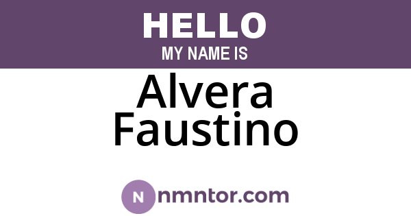 Alvera Faustino