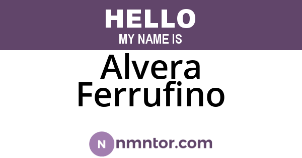 Alvera Ferrufino