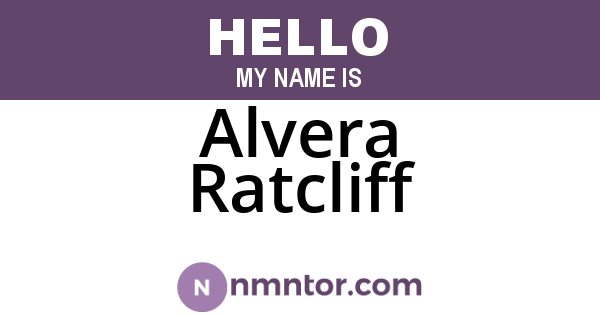 Alvera Ratcliff