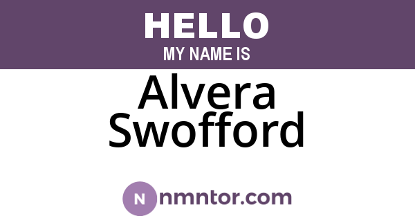 Alvera Swofford