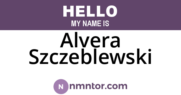 Alvera Szczeblewski