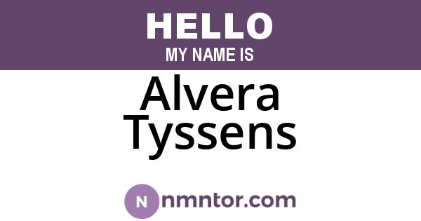 Alvera Tyssens