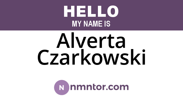 Alverta Czarkowski