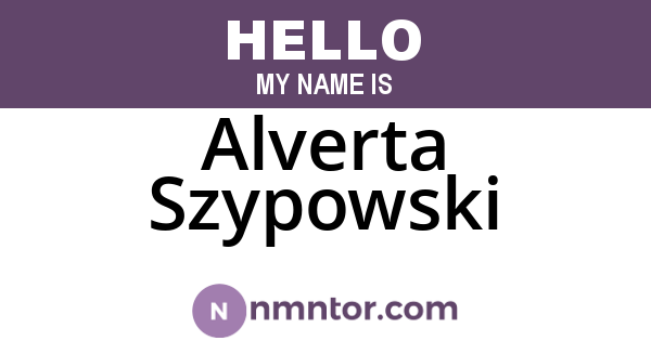 Alverta Szypowski